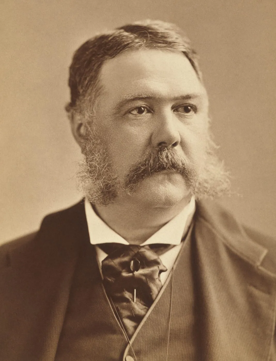 1880s photographic portrait of Chester A. Arthur by Abraham Bogardus, National Portrait Gallery