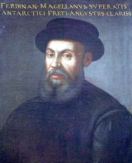Painted portrait of Ferdinand Magellan by an unknown artist, from The Mariners' Museum Collection