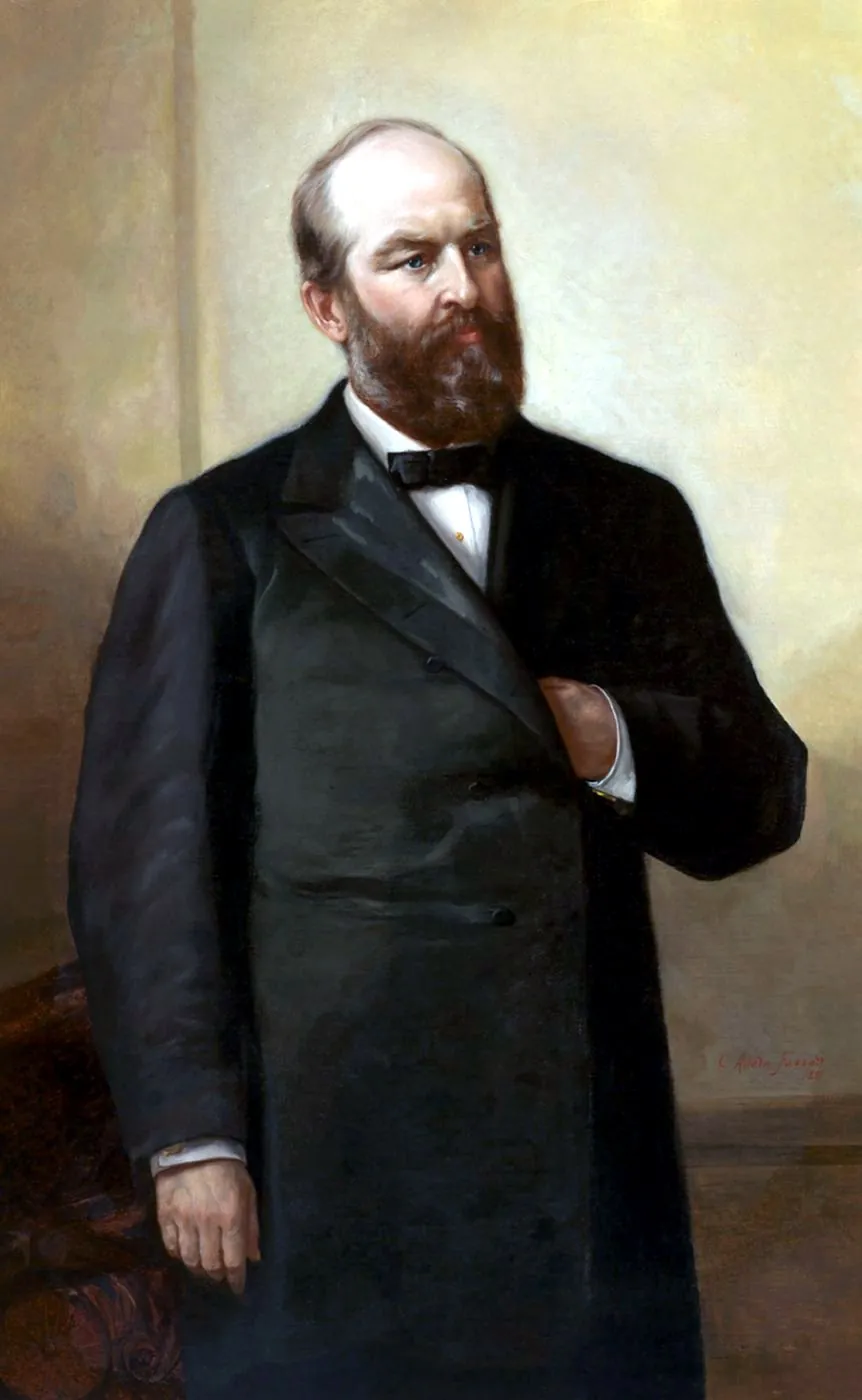 Portrait of James A. Garfield, painted by Cornelia Adèle Fassett, from the Collection of the U.S. House of Representatives