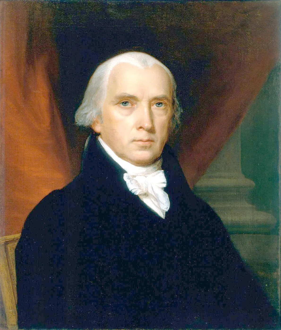 Official White House portrait of James Madison, painted by John Vanderlyn