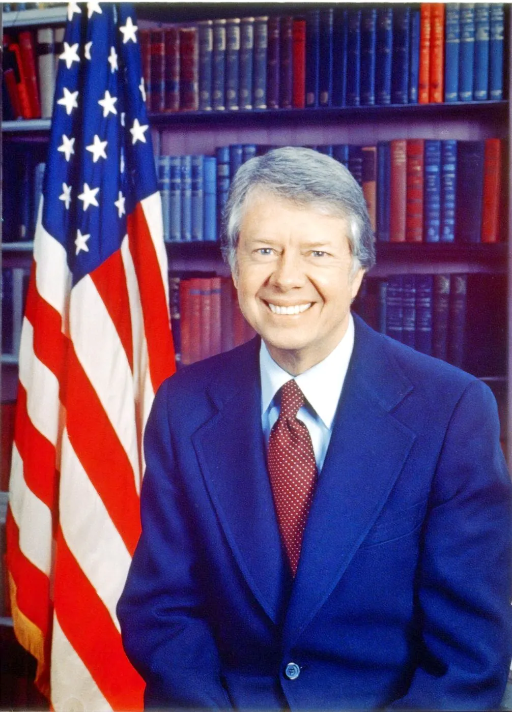 Official White House photo portrait of President Jimmy Carter, 1977
