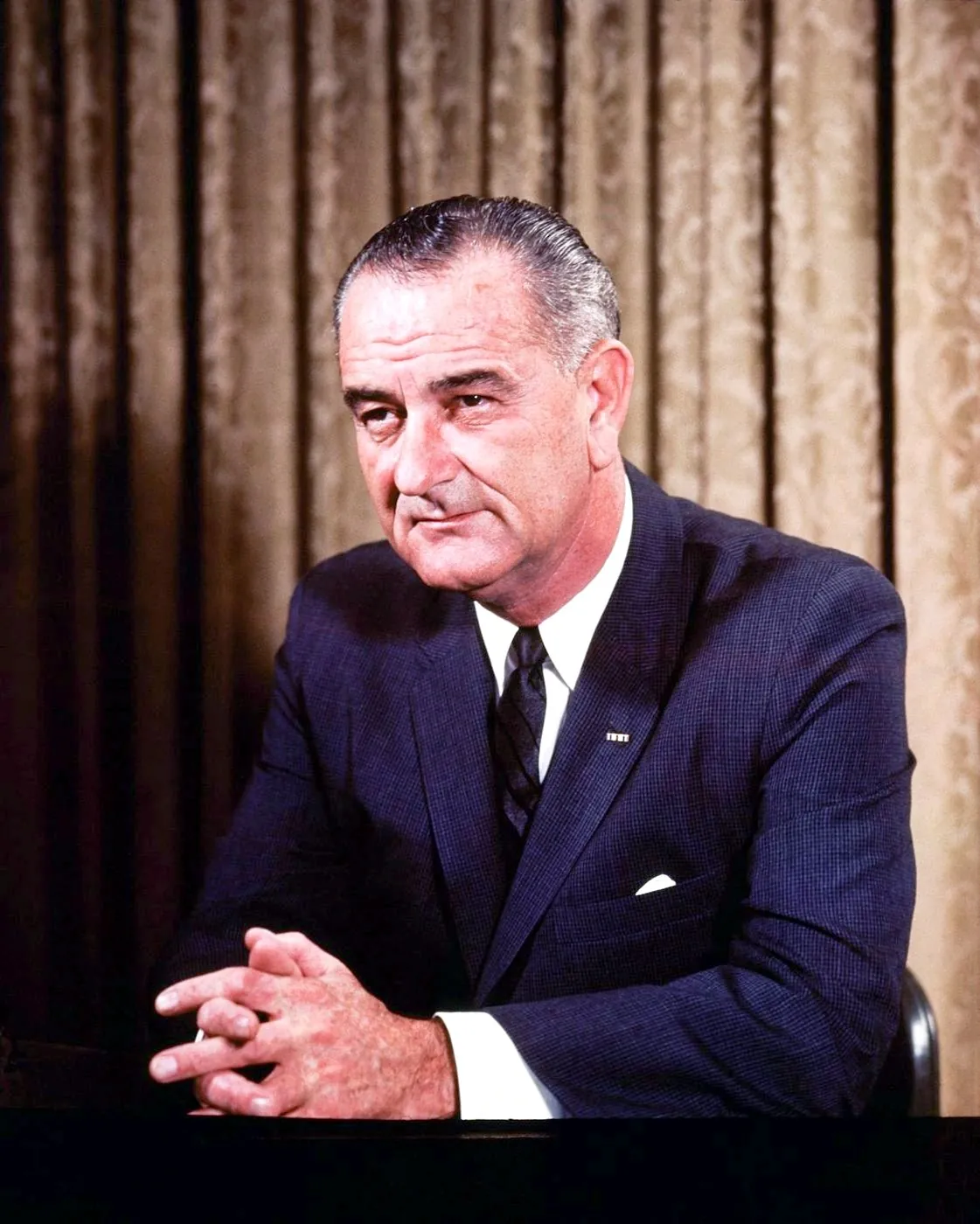 Official White House portrait photograph of Lyndon B. Johnson, 1964