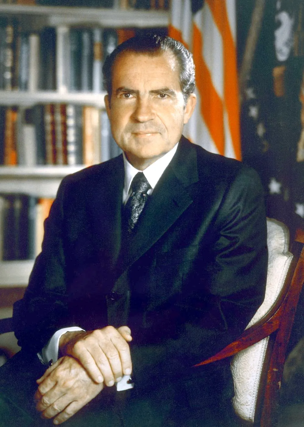 Official White House portrait photograph of Richard Nixon, 1971