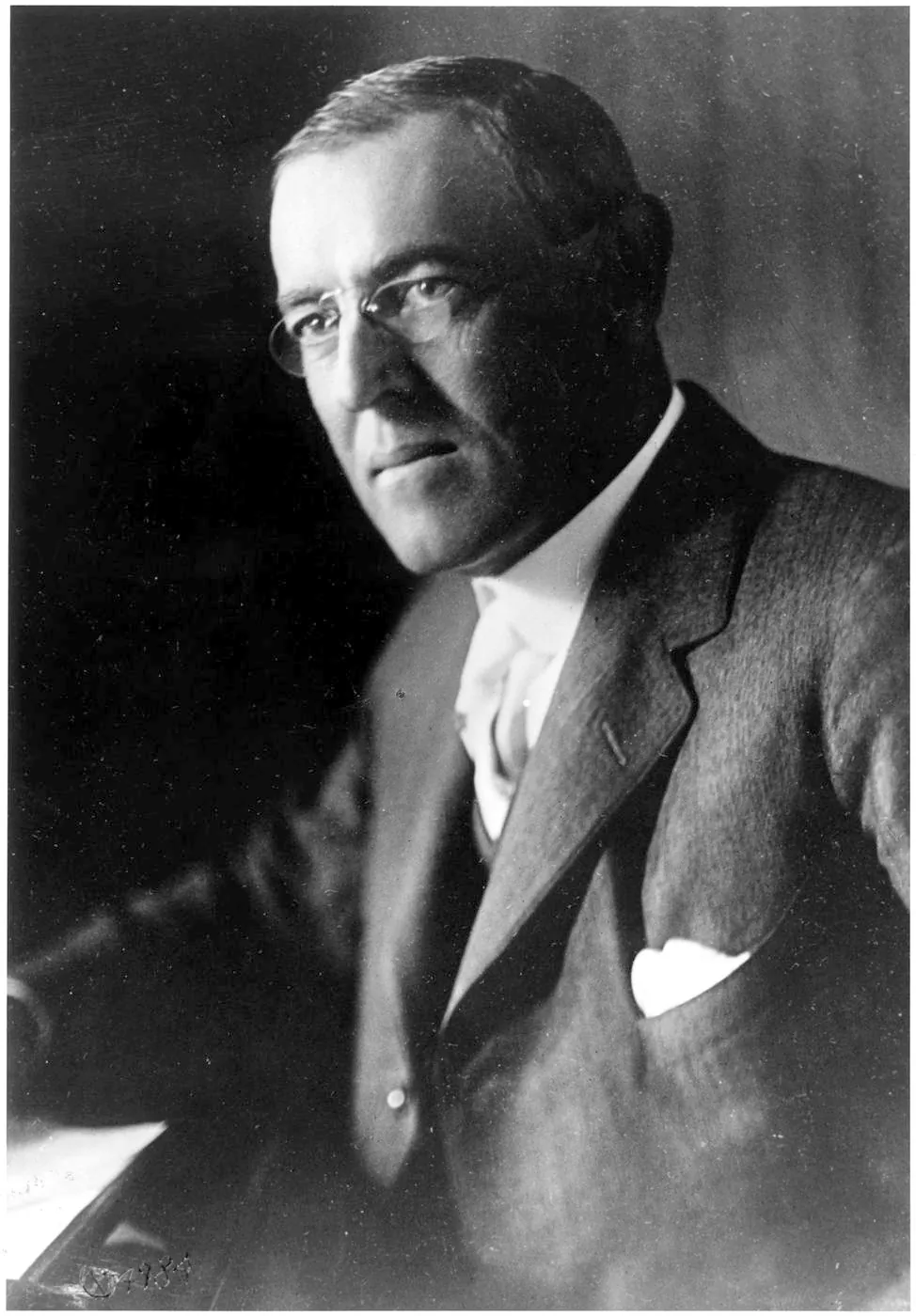 Official photographic portrait of Woodrow Wilson from the National Archives